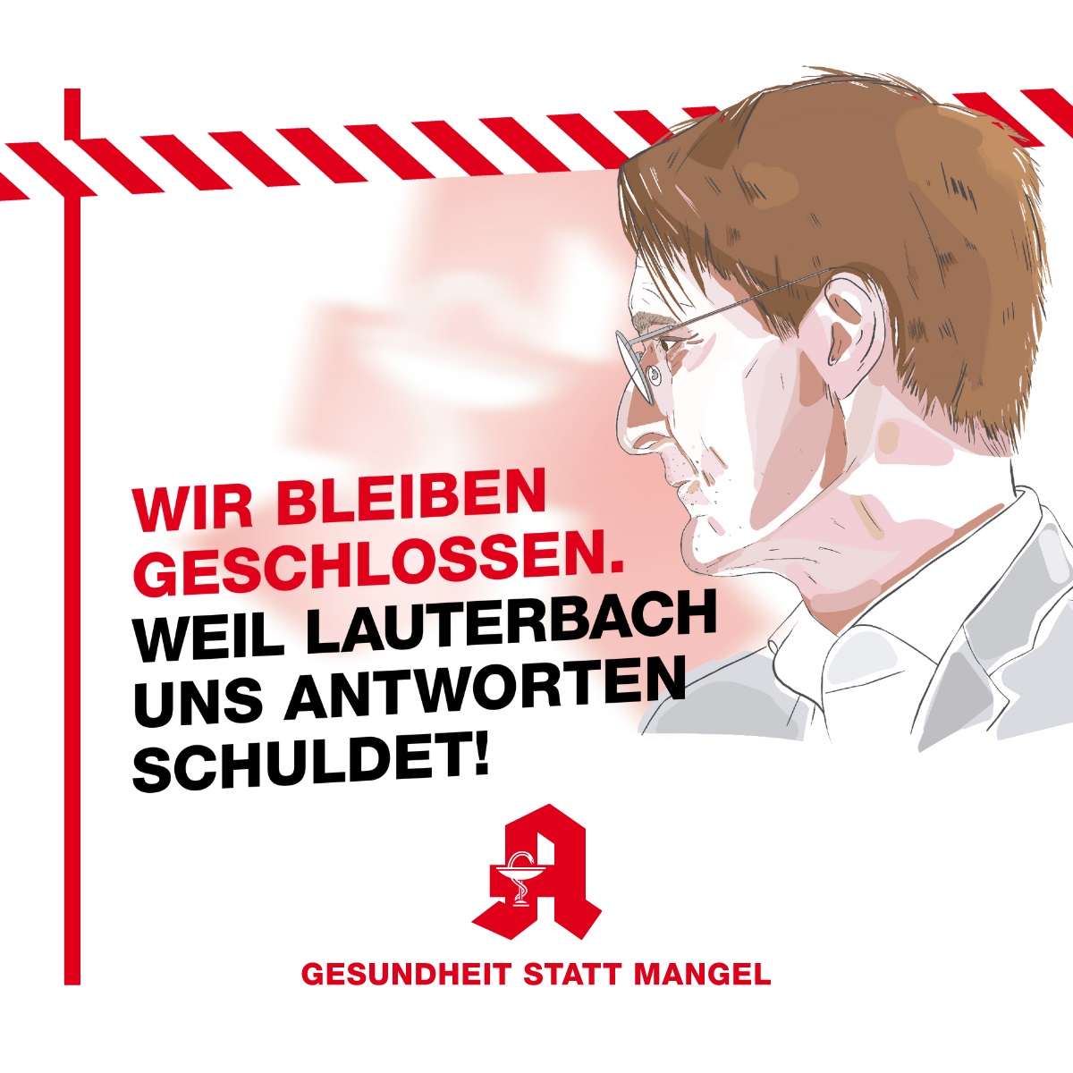 AByou_de's tweet photo. Sehr geehrter Herr @Karl_Lauterbach 
Wir fordern Sie auf, auf dem DAT endlich Klartext zu sprechen! Wenn die Apothekerschaft keine zufriedenstellenden Antworten erhält, wird die @ABDA_Berlin noch im Herbst erneut zum Protest rufen.
#schauhinkarl #gegenzukunftsklau #zukunftsklau https://t.co/wbQlPsiJx3