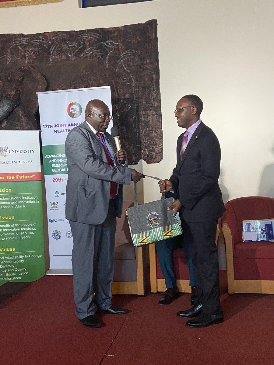 modelballer11's tweet photo. #HappeningNow #JASHC2023 
The representative of the guest of honor Dr.Daniel Kyabainze for attending https://t.co/CV3AlcIgqf