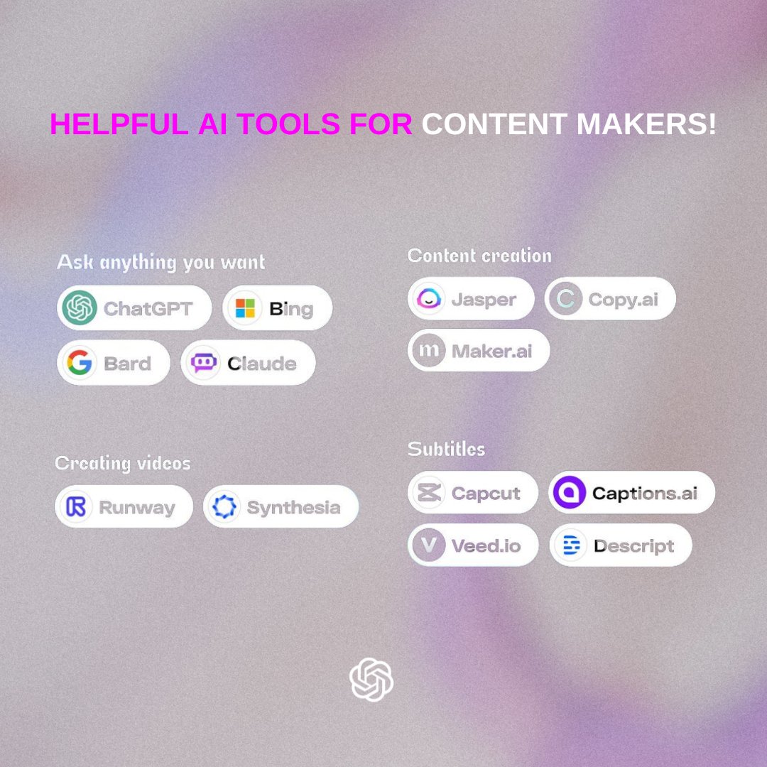 CreativeAIboost's tweet photo. As content creators, we're constantly seeking ways to enhance our workflow and improve the quality of our work. With the help of AI tools, we can unlock a whole new level of creativity and efficiency. 

#AItools #ContentCreation #Productivity https://t.co/omW6DYUFb9