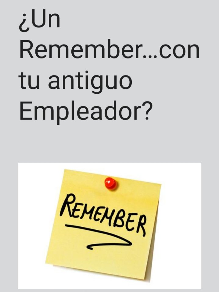 ¿Volverías a trabajar con tu antiguo empleador si es que te desvincularon hace 2 años ó si es que renunciaste porque te pagaban poco? 
Este interesante artículo habla sobre qué hacer en esos momentos:
placehunter.cl/un-remember-co…
Pleasant Work Chile 
coachinglaboral.cl