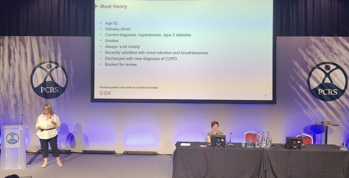 Garry42779's tweet photo. The #Asthmazing @FionaMosgrove asks if it's time for change in #COPD management
@stonny999 delivers Henrys patient journey with COPD and the "Missing Millions"
At @PCRSUK #PCRS2023
#VBAs Ask Advise Act
Multi-Morbidities rather than Co-Morbidities https://t.co/RolCoYbreR
