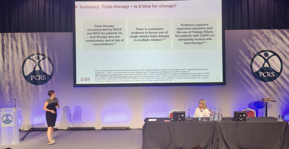 Garry42779's tweet photo. The #Asthmazing @FionaMosgrove asks if it's time for change in #COPD management
@stonny999 delivers Henrys patient journey with COPD and the "Missing Millions"
At @PCRSUK #PCRS2023
#VBAs Ask Advise Act
Multi-Morbidities rather than Co-Morbidities https://t.co/RolCoYbreR