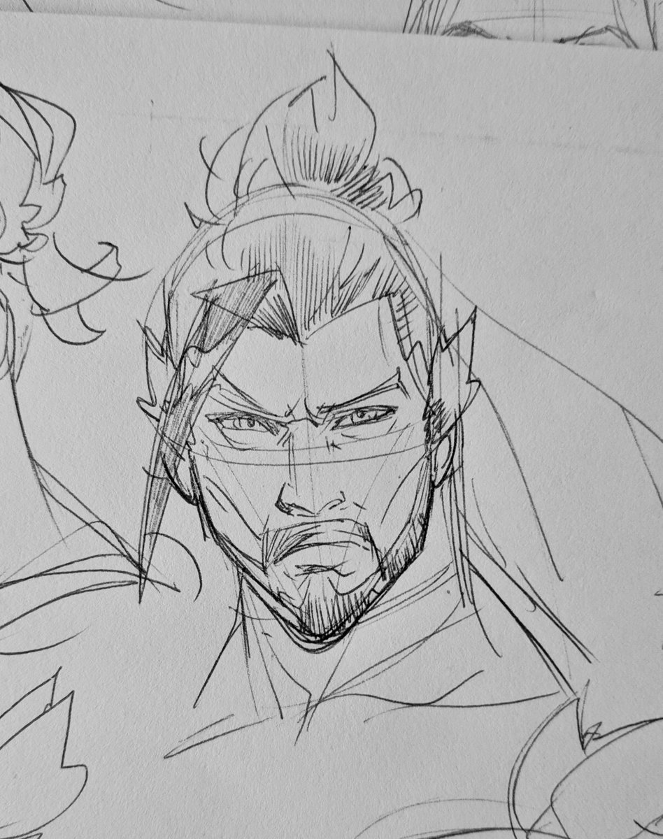 I do some Hanzo exploration yesterday. Now i think i understand how to draw him.
but I'm not entirely sure🙃 