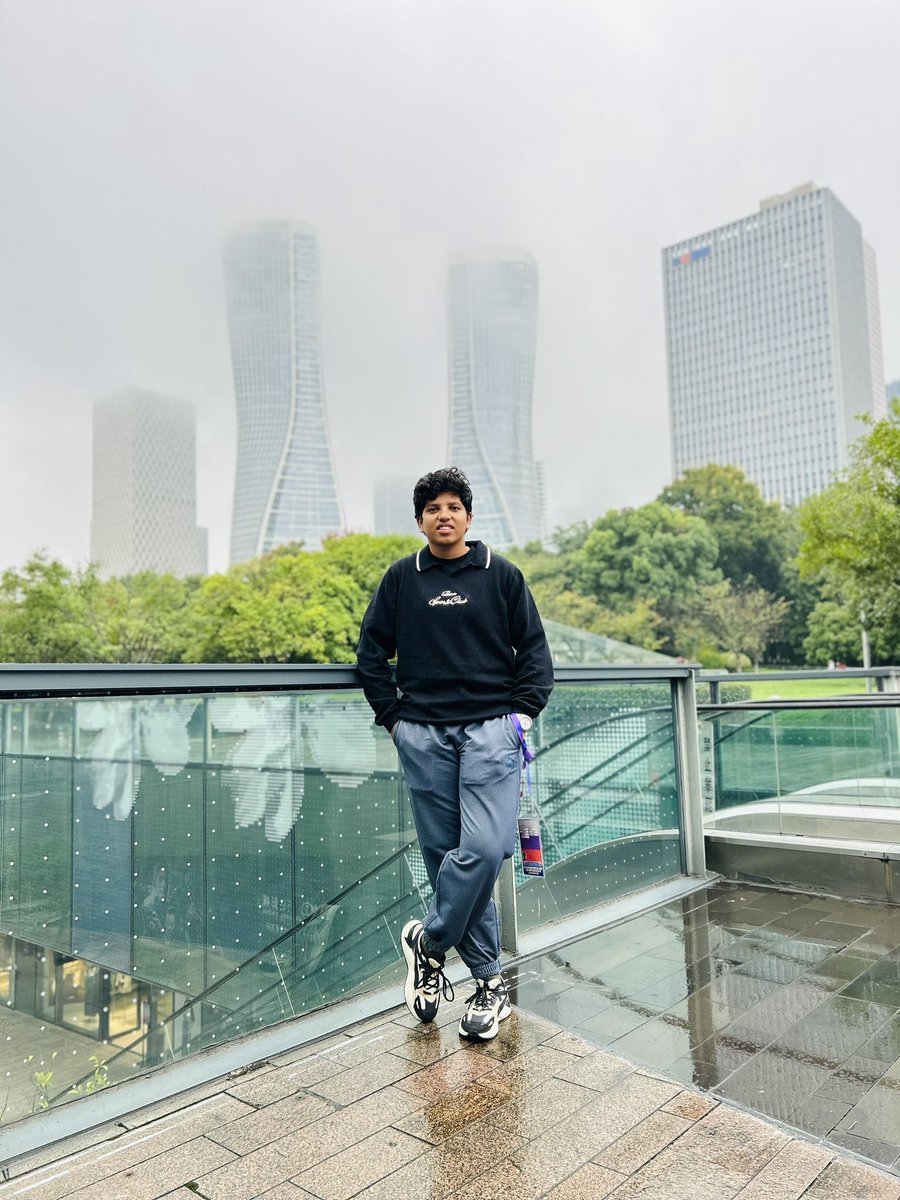 Finding peace between the matches in Hangzhou's rainy days. Bliss ✨ #AsianGames2023