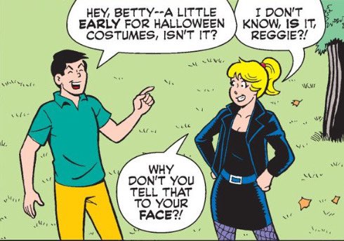 Talk about a fashion emergency! 'Venom' meets 'Riverdale' in the pages of the next World of Betty and Veronica Jumbo Comics Digest! It's one of the wildest stories we've ever done, and @smash_pages has an exclusive preview! smashpages.net/2023/09/21/bet…