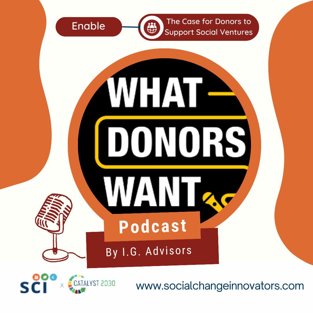 Social Change Innovators (@social_entre) on Twitter photo 🎙️ Explore #WhatDonorsWant, a thought-provoking podcast by <a href="/IG_Advisors/">I.G. Advisors</a> that gives you the chance to enter your sponsor's mind. Unveil what donors are looking for when supporting social ventures, and strengthen your connections for positive change!🌟 #Philanthropy #Podcast 🎙️ Explore #WhatDonorsWant, a thought-provoking podcast by <a href="/IG_Advisors/">I.G. Advisors</a> that gives you the chance to enter your sponsor's mind. Unveil what donors are looking for when supporting social ventures, and strengthen your connections for positive change!🌟 #Philanthropy #Podcast