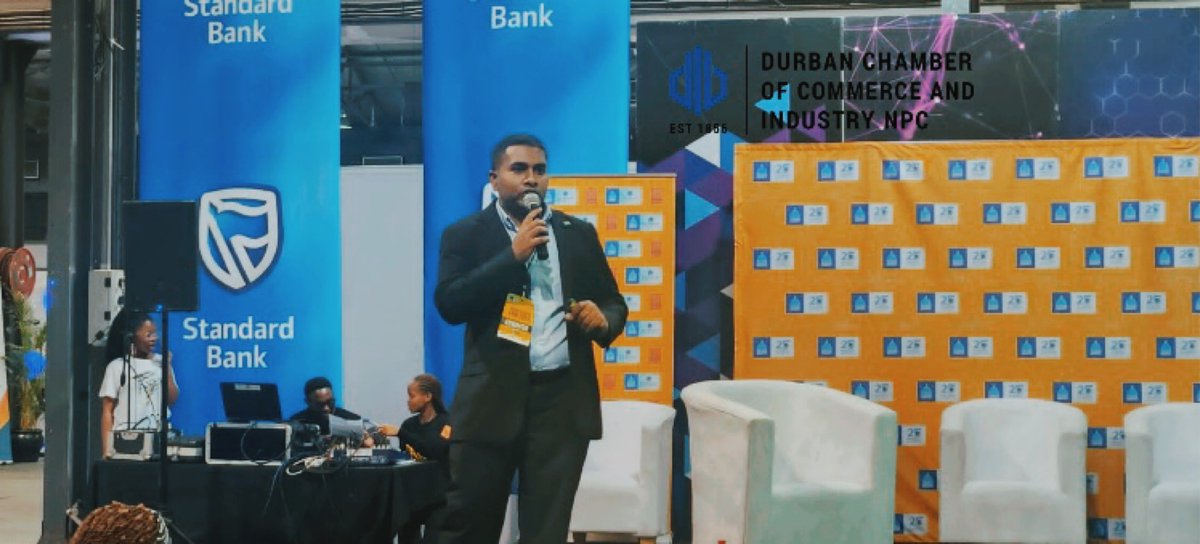 The Durban Chamber of Commerce and Industry NPC is currently hosting an engaging and insightful masterclass at the Durban Business Fair under the Theme: Rebuilding and Recovery - A Positive outlook on the future.

#InBusinessForABetterWorld
#DBF25