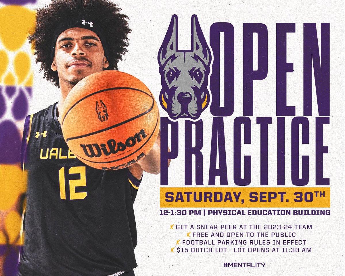 OPEN PRACTICE 🗣 Join us next week ahead of the @UAlbanyFootball Hometown Heroes game and get a sneak peek at this year's squad 😤 We'll see ya there 👋 #UAUKNOW #MENTALITY