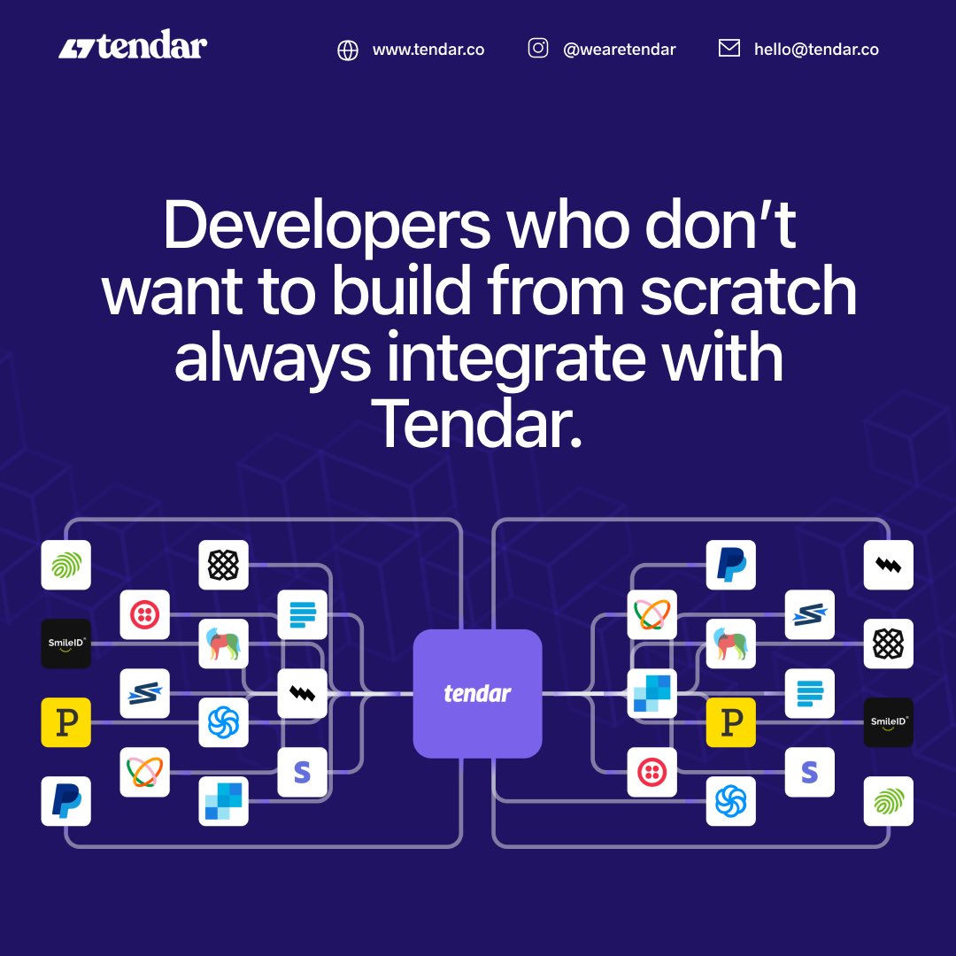 wearetendarr's tweet image. Tendar can be used by developers who do not want to build loan softwares from scratch.

We built Tendar with developers in mind.

#lendingasaservice #lendingsoftware #lendingbusinesses #loansoftwareforlenders