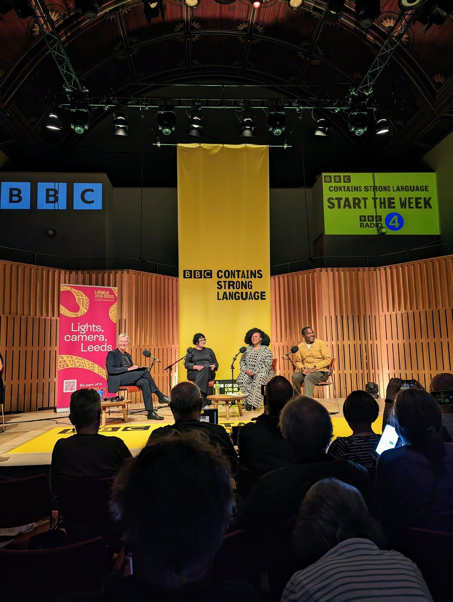 I can wholeheartedly recommend tuning into @BBCRaido4 on Monday for Start The Week featuring the wonderfully inspiring @lemnsissay and @lebomashile 🤩 recorded today during @bbccslfest 2023 👏
