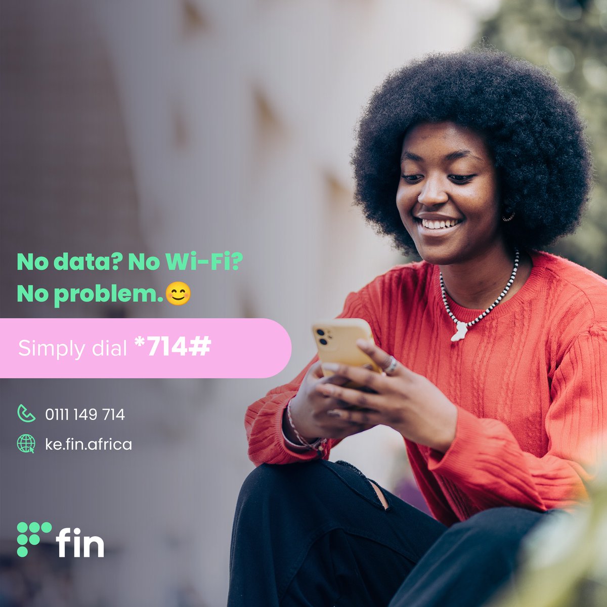 kefinafrica's tweet image. Your financial well-being is our top priority. To apply for a loan please dial *714# or call 0111 149 714. For more info, please visit our website: Fin Kenya - Simply smarter finance for everybody. ecs.page.link/q7M9v
#FinKenya
#Salaryadvance