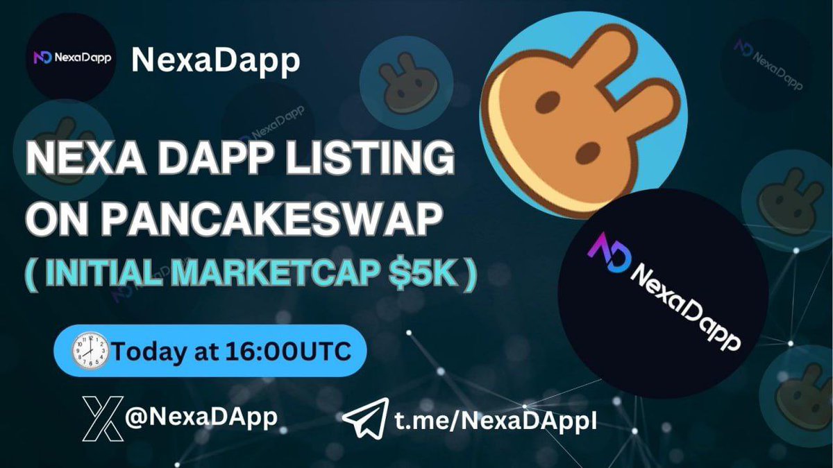 KriptoChef's tweet photo. Bugün akşam 19.00’da pancakeswapte , kripto geliştiricilerinin ürünlerini ve projelerini satabileceği bir platform olan #NexaDapp @NexaDApp launch ediliyor.
Projenin yapmak istediği şey güzel ve başlangıç m.cap’i sadece 5K $ olacak. Bu da açılışta güzel fırsatlar verebilir demek.
Güzel yerden yakalayabilirsek , güzel kar getirebilir 🤝
Gerekli bilgileri TG’den alabilirsiniz ;
https://t.co/3qrrDxwbm9