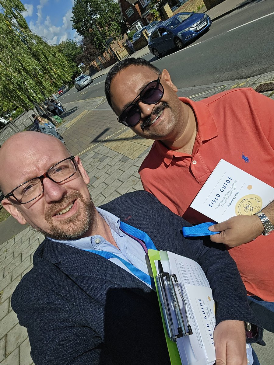 Had a 'walk shop' with <a href="/Shansview/">Shantanu Rajawat 💙</a> around <a href="/LBofHounslow/">Hounslow Council</a> with <a href="/PETRASiot/">PETRAS National Centre of Excellence</a> as part of their Internet of Things work, looking at perceptions of tech.  Great to be joined by residents, colleagues and Councillors, some great conversations #carfreeday #iot