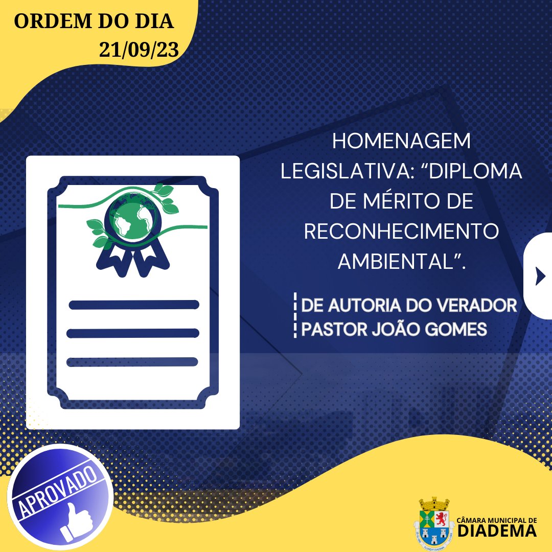 camaradediadema's tweet image. Projetos debatidos e aprovados pelos vereadores, na sessão desta quinta-feira (22/09).  🔊Caso não tenha conseguido assistir a nossa sessão de ontem, a transmissão está salva no nosso canal do Youtube e pode ser assistida a qualquer momento.

Part. 2

#CamaraDiadema #sessao
