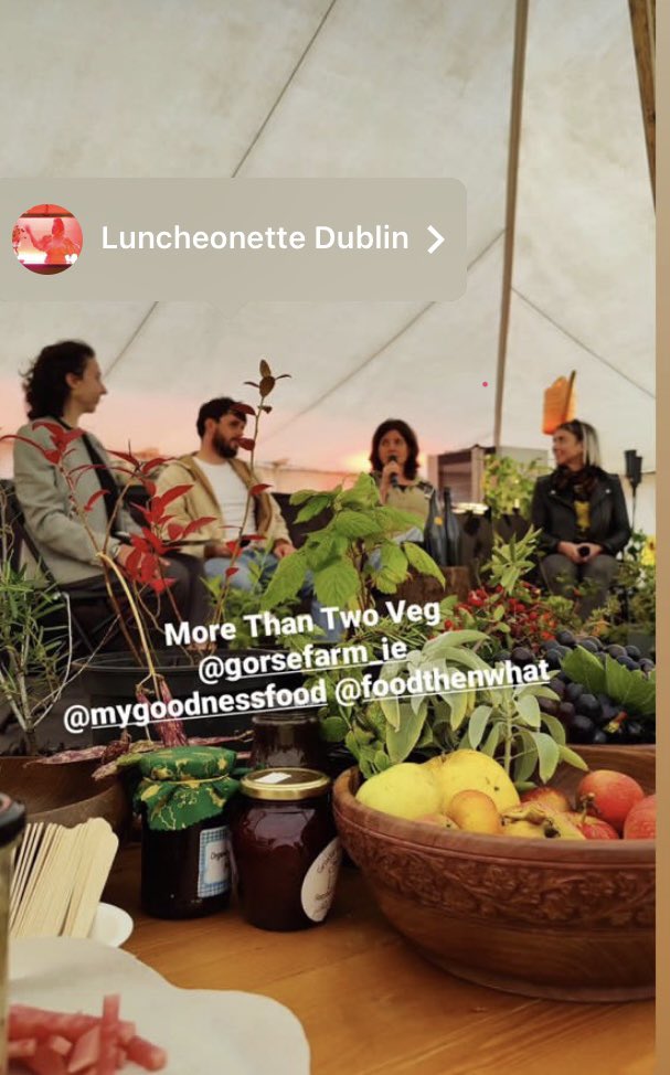 Great chat with @mygoodnessfood, Jason McCormack & Molly Garvey at Earth Rising @IMMAIreland about reimagining Irish food what role @TalamhBeo can play