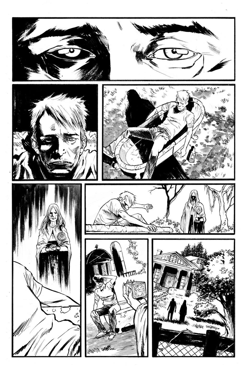 #FlashbackFriday - HellRaiser story i drew for Clive Barker's HellRaiser anthology vol. II in 2017. These were my two favorite pages. #CliveBarker #Hellraiser #Comicbooks 