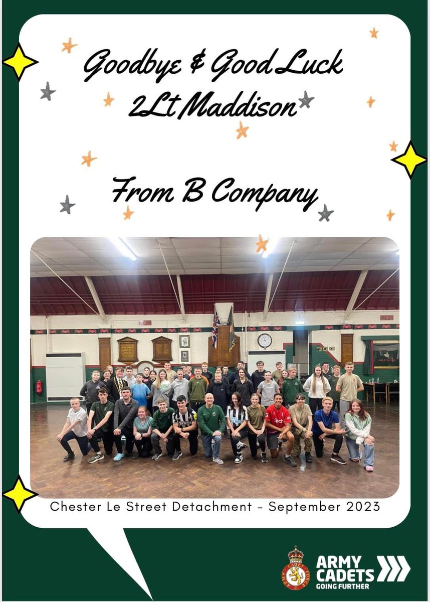 BCompanyDACF's tweet image. This week B Company say our goodbyes to @CorinaHart1979 &amp;amp; @CarlMaddison9 who embark on their new journey with A Company starting next week. We wish you all the success in your new roles and thank you for your commitment and dedication to all CFAV’s and Cadets you have supported.