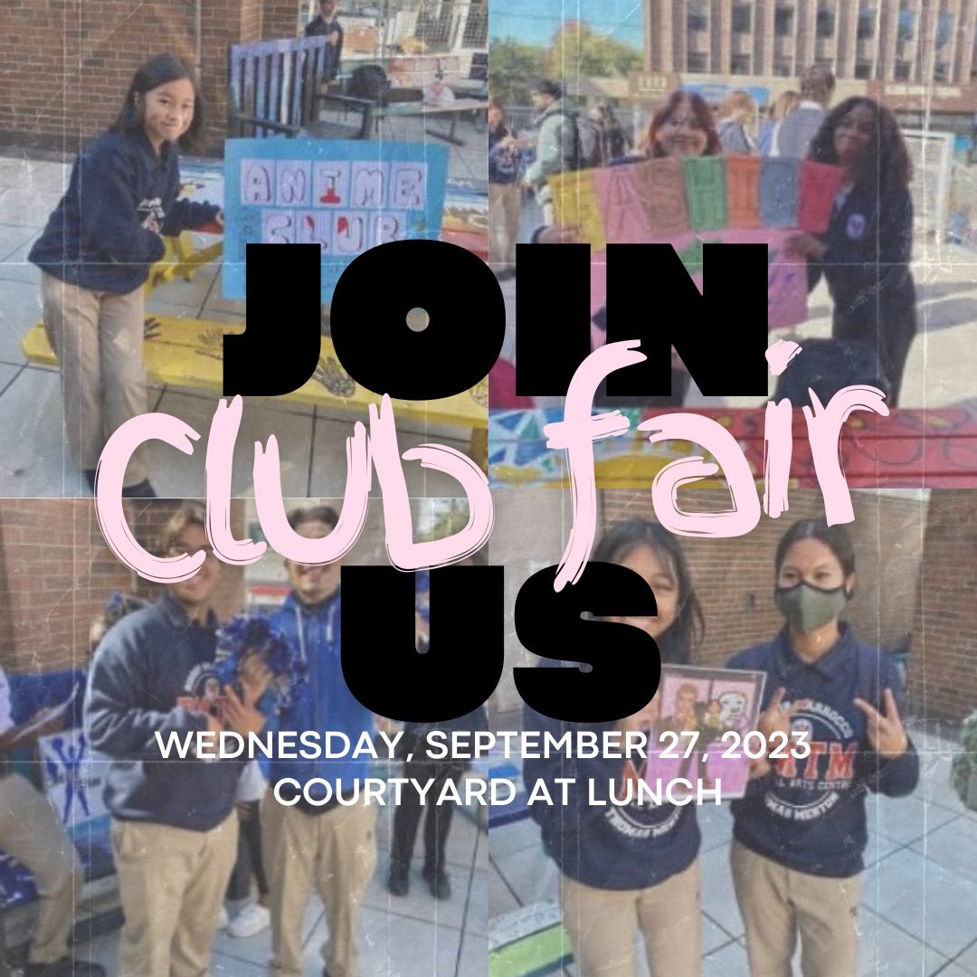 Hey Royals!! On Wednesday, September 27, at lunch in the courtyard, we’re having a club fair! This is a great way to meet new people that are interested in the same hobbies as you. Come by to see all the clubs we have to offer and sign up! See you there!🦁💙💛