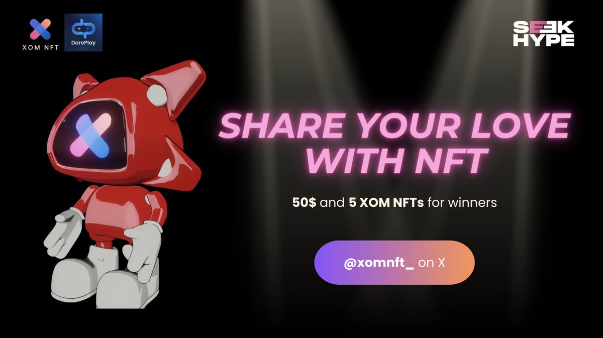 xomnft_'s tweet photo. Cuộc thi: Viết về NFT yêu thích của bạn trên X💥

Tổ chức bởi Xóm NFT x @dareplaymetafi x @SeekHYPEHQ

1/ Kiếm tiền mùa bear đơn giản bằng cách chia sẻ về NFT anh em yêu thích nhất

5 winners sẽ nhận liền:
💥$50
💥5 XOM NFTs

2/ Cách tham gia 👇 https://t.co/tUuwOQFSIr