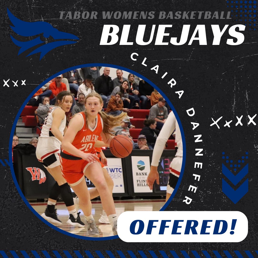 Claira Dannefer (@claira_dannefer) on Twitter photo Blessed to announce that I received an offer from <a href="/TaborWBB/">Tabor College Women’s Basketball</a> to continue my academic and basketball career! Thank you <a href="/CoachShawnReed/">Shawn Reed</a> for this amazing opportunity!
@wheatstateelite @DanaCrain6 <a href="/CowgirlsBB/">Abilene Cowgirls Basketball</a> Blessed to announce that I received an offer from <a href="/TaborWBB/">Tabor College Women’s Basketball</a> to continue my academic and basketball career! Thank you <a href="/CoachShawnReed/">Shawn Reed</a> for this amazing opportunity!
@wheatstateelite @DanaCrain6 <a href="/CowgirlsBB/">Abilene Cowgirls Basketball</a>