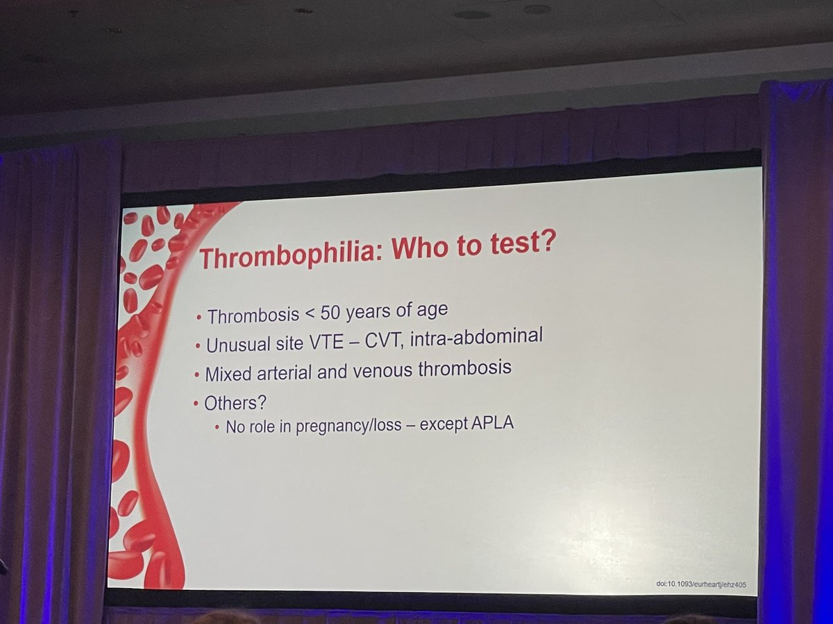 PERT Consortium (@pertconsortium) on Twitter photo Ever wondered when to test for thrombophilia in your PE patients? <a href="/LanaCastellucci/">Lana Castellucci</a> highlights the indications #PERT2023 Ever wondered when to test for thrombophilia in your PE patients? <a href="/LanaCastellucci/">Lana Castellucci</a> highlights the indications #PERT2023