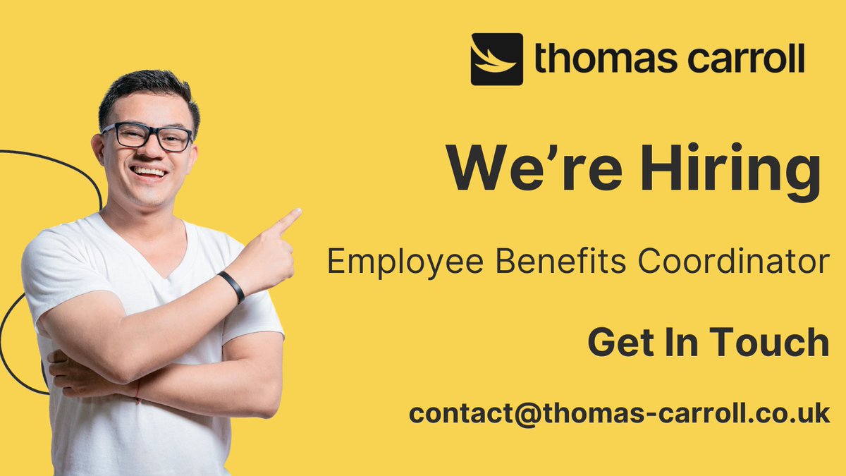 We're looking for an #EmployeeBenefits Coordinator to join our award-winning team in #Caerphilly. Interested? Click here to learn more 👇

thomascarroll.co.uk/career-opportu… #Hiring #Recruiting #NewJob
