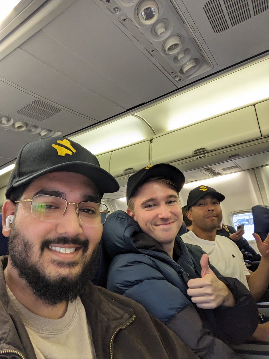 hihat_ai's tweet photo. sf irl we're on the way to you!! 

if you're at irl - we have a secret gift for you. look out for the hiHATs 😎

when you see us, approach us and we'll give you a lil thing to take home! 💛

cc: @_buildspace @_nightsweekends https://t.co/TtUROE64vx