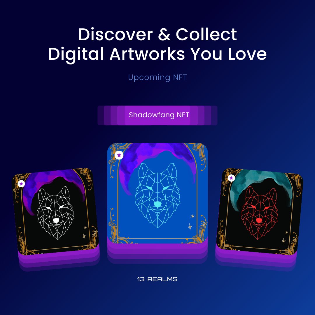 Upcoming Shadowfang NFT 

13realms.art

13realms.art/shadowfang-eni…

#nfts #nft #nftart #nftcommunity #nftcollector #nftartist #digitalart #crypto #cryptoart #art #ethereum #opensea #nftcollectors #blockchain #nftdrop #nftcollectibles #cryptocurrency #bitcoin #shadowfang
