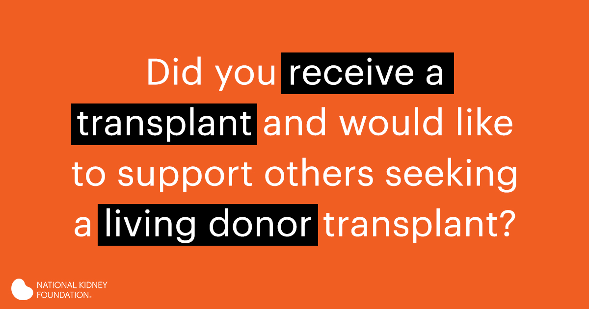 nkf's tweet photo. We are looking for transplant recipients who have about 2 hours a month to provide one-on-one support through scheduled phone/video calls. You must be willing to complete a 1-hour, self-paced training before connecting with a program participant. Apply to become a Patient Navigator or learn more at https://t.co/JTAGrfuCbT.