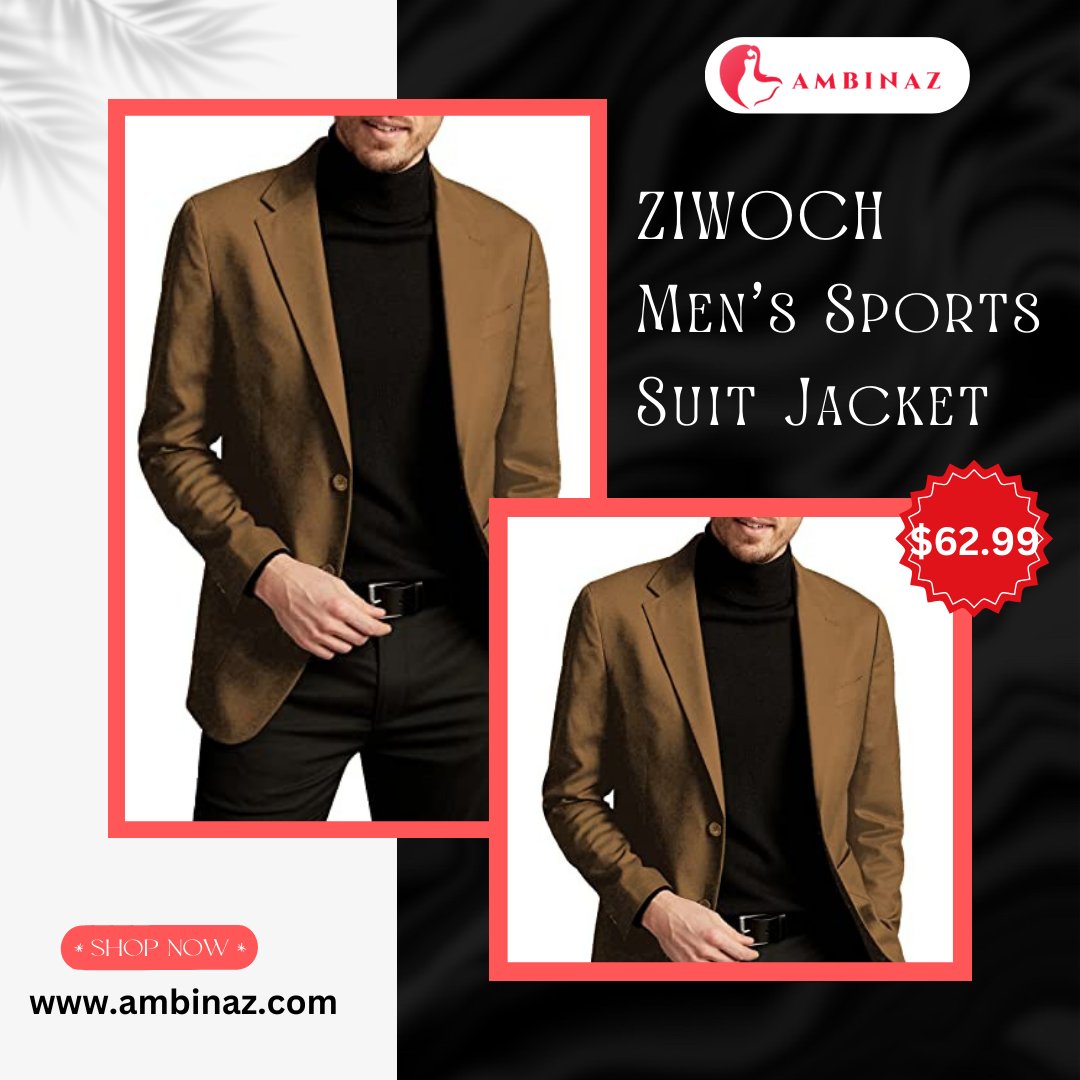📷 Elevate your style with ZIWOCH Men's Sports Suit Jacket! 📷 Whether it's a business meeting or a wedding, this two-button blazer has got you covered. Get ready to make a statement for just $62.99! 

Order: bitly.ws/VmNt 

 #MensFashion #BlazerStyle #BusinessCasual