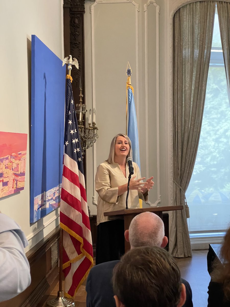 'Cultural policy is security policy' - Elizabeth Allen, Undersecretary for Public Diplomacy and Public Affairs SCRI was honored to attend “Ukrainian Culture in a Time of War: Identity, Heritage, and Resilience” at @UkrInstitutem alongside @UnderSecPD & @ECAatState