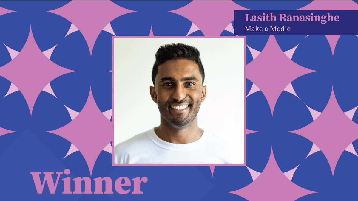 Congratulations to Lasith Ranasinghe of @MakeAMedic the WINNER in the Rising Star category at the 2023 #ThirdSectorAwards! @ThirdSector