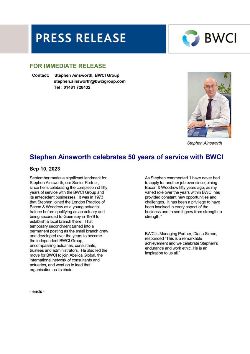 3 Cheers for Stephen after 50 Years Service