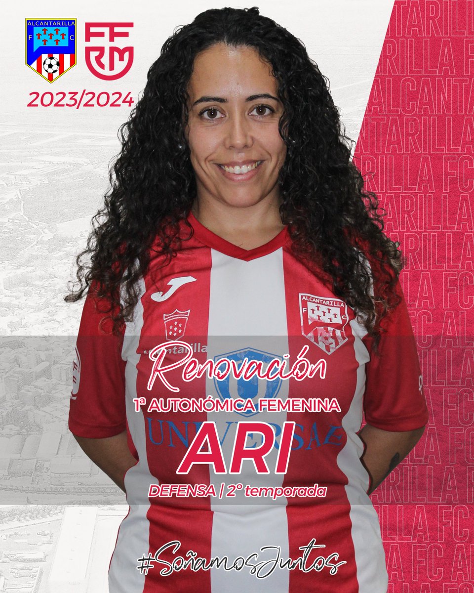 𝟏ª 𝐀𝐔𝐓𝐎𝐍𝐎𝐌𝐈𝐂𝐀 𝐅𝐄𝐌𝐄𝐍𝐈𝐍𝐀

🔄📝 | #RENOVACIÓN

Nuestra capitana #Ari, renueva su compromiso en la zaga rojiblanca para la temporada 2023/2024

#SoñamosJuntos ❤🤍