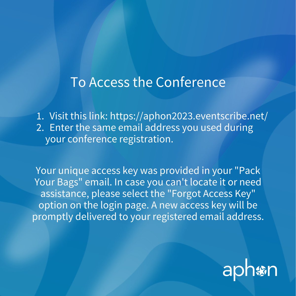 Having trouble accessing the APHON's 47th Annual Conference? Don't worry; we've got your back! We are here to assist you and resolve any access issues you may be facing. Your understanding and patience mean the world to us. Let's make your virtual experience unforgettable! 🎗️💛