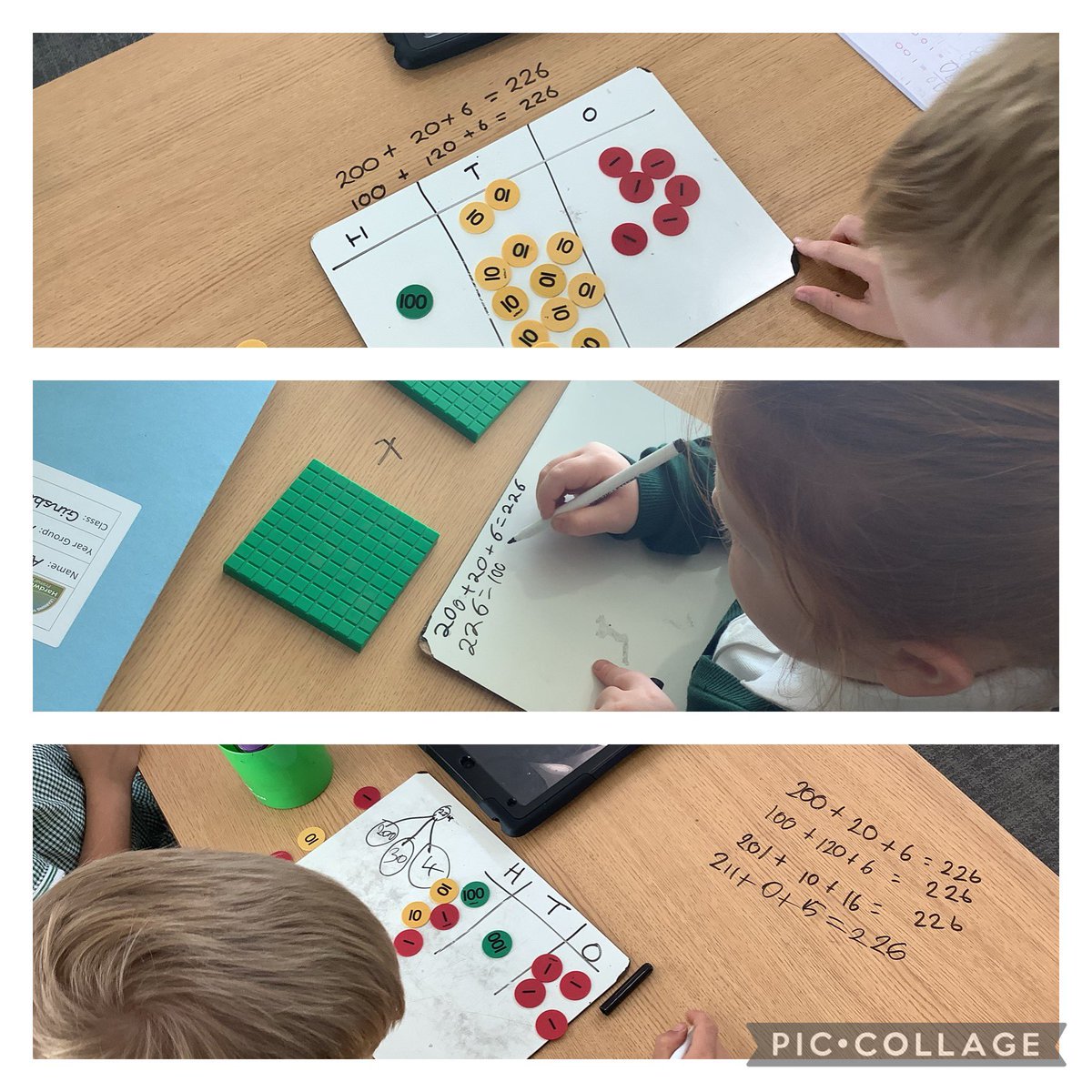 Year 3 have been practising ‘flexible partitioning’ HTO in maths.#HardwickPA #hardwickmaths <a href="/WhiteRoseEd/">White Rose Education</a> #maths #year3