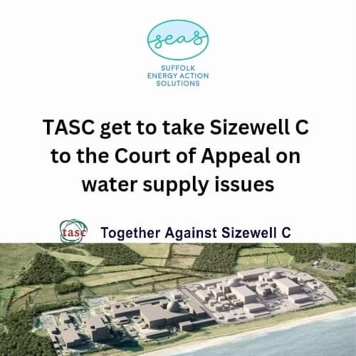 ⭐️⭐️We may need nuclear power to supplement wind energy, but SZC is NOT the right model. This is not a SEAS campaign but we are reassured to see that the judicial process is working effectively as it should ahead of our own JR appeal.

As reported by @StopSizewellC in their....