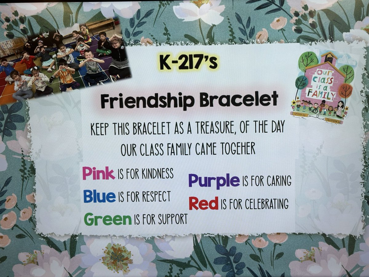 DGreen159's tweet image. Thank you families for joining us today for our first Family Friday 💕 
Check out k-217 making Friendship Bracelets that shows how our class family comes together 🫶 @PS159_Q  @mgoldstein1220 
#LetUsBegin