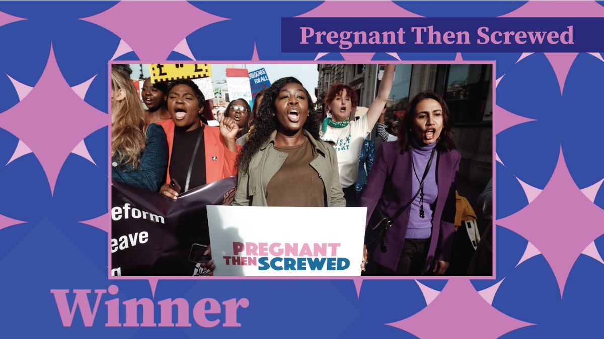 Congratulations to @PregnantScrewed the WINNERS in the Small Charity of the Year category at the 2023 #ThirdSectorAwards! @ThirdSector