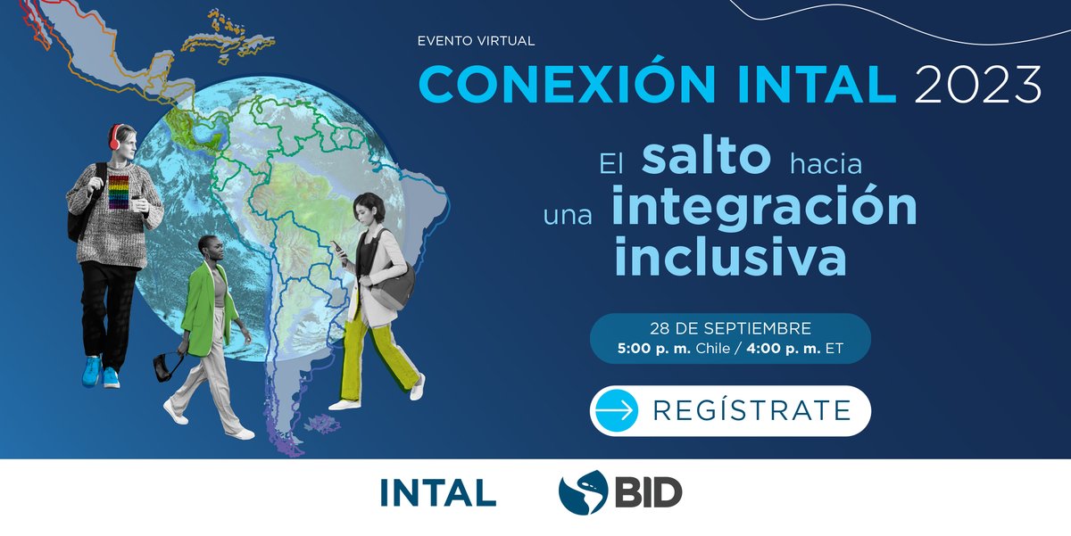 #ConexionIntal🔜Sumate el 28/9 a este evento libre y gratuito donde junto a jóvenes, emprendedores y especialistas conversaremos sobre cómo lograr un comercio + equitativo e inclusivo en #ALC🏳️‍🌈visibilizando los desafíos en torno a equidad y diversidad de género, étnica y cultural