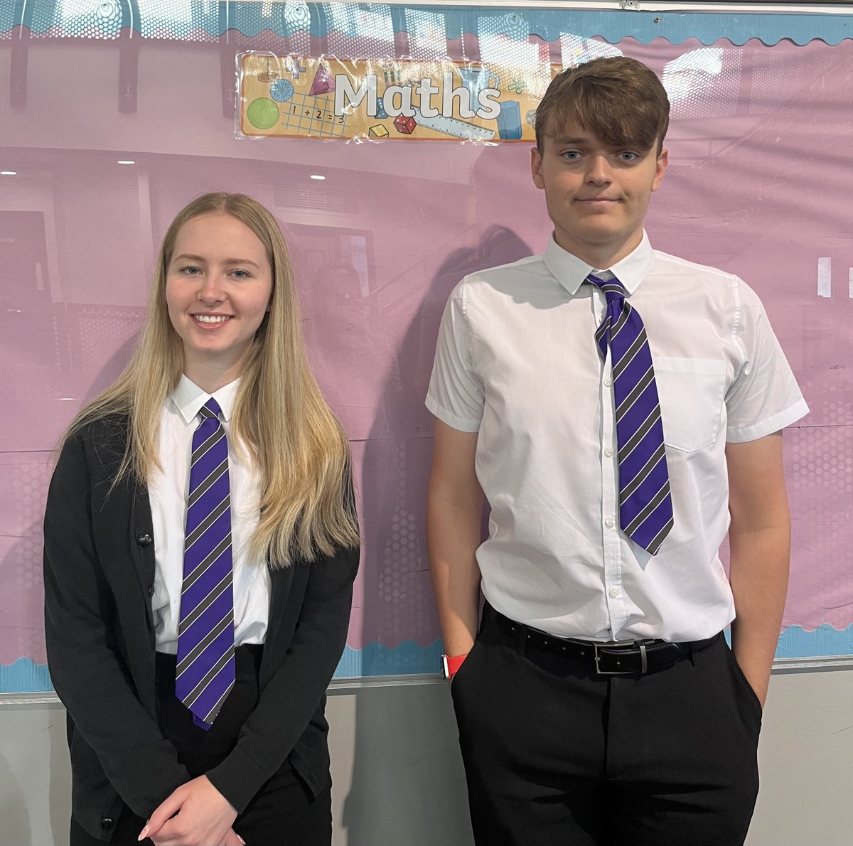 Introducing our Head Team Numeracy Champions for this year - Lowri and Lloyd.  They will be working with Mrs Grabham to support Numeracy across the school.  Both keen mathematicians, I'm sure they will have great ideas to support us all. <a href="/CCYD_school/">CCYD</a> <a href="/CCYD_Maths/">CCYD Maths</a> <a href="/CCYD_SIXTHFORM/">CCYD Sixth Form</a>