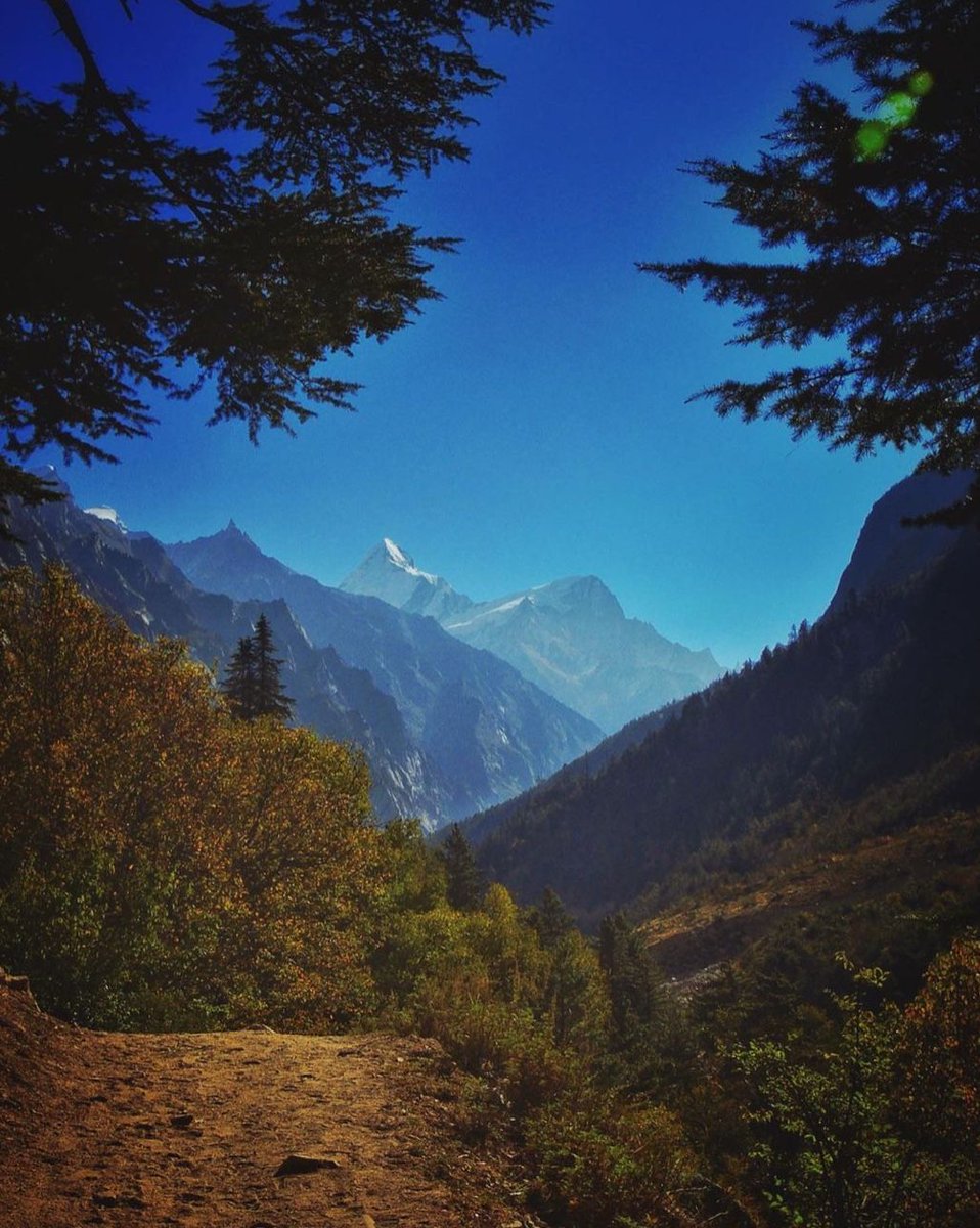 The awe-inspiring #hike which starts from the holy and mystical #Himalayan hamlet of #Gangotri and leads to #Gaumukh, the snout of the #Gangotri glacier, from where river #Ganga starts. ⛰️ #landscapephotography #uttarakhand @UTDBofficial #photography #india #incredibleindia