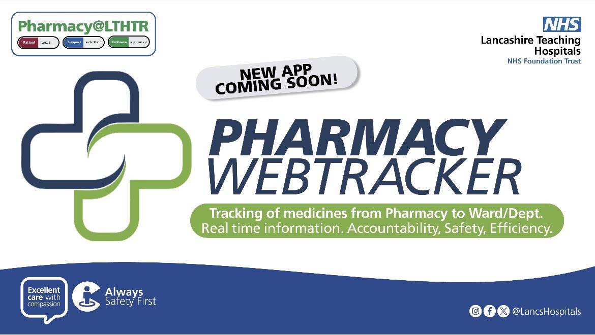 An amazing collaborative effort from @pharmacylthtr @techteam_LTHTR @VenPadala @LeylandWard ward 23, CIU & portering to get us ready for Monday’s go-live. 👏🏼👏🏼👏🏼#pharmacywebtracker coming to all wards/depts @LancsHospitals in the near future #watchthisspace