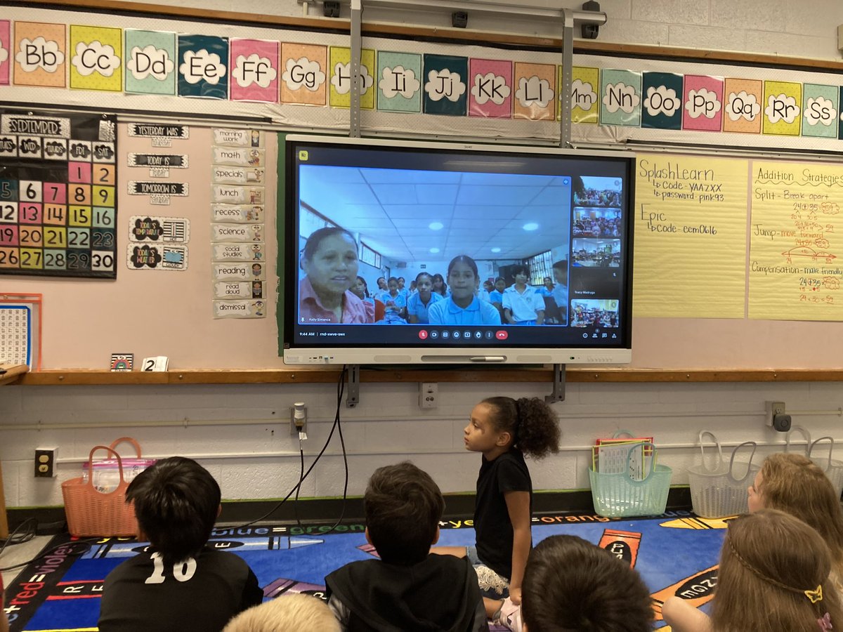 We are learning about schools around the world thanks our <a href="/ELeducation/">EL Education</a> module in 2nd grade, so @TracyMadryga set up a Google Meet w/ a school she visited in Colombia! We were able to compare/contrast their school to <a href="/KenwoodElementa/">Kenwood Elementary</a>. We all learned so much @jhendersoneds <a href="/JCPSKY/">JCPS</a>
