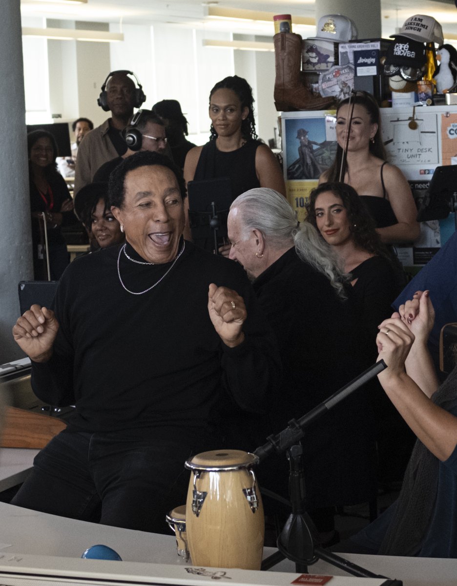 Smokey Robinson in the house! NPR #tinydesk His voice, presence and his band were truly beautiful.