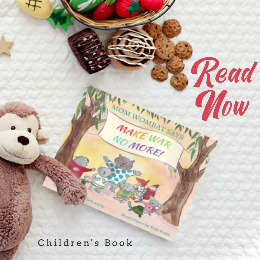 RABTBookTours's tweet photo. New Release โ Mom Wombat Says Make War No More! By Phyllis Schwartz โ Childrenโs Book
Amazon: https://t.co/0Au9K4oR23
#RABTBookTours #MomWombatSays #MakeWarNoMore #PhyllisSchwartz #ChildrensBook @publishingacorn https://t.co/hbroEs4kus