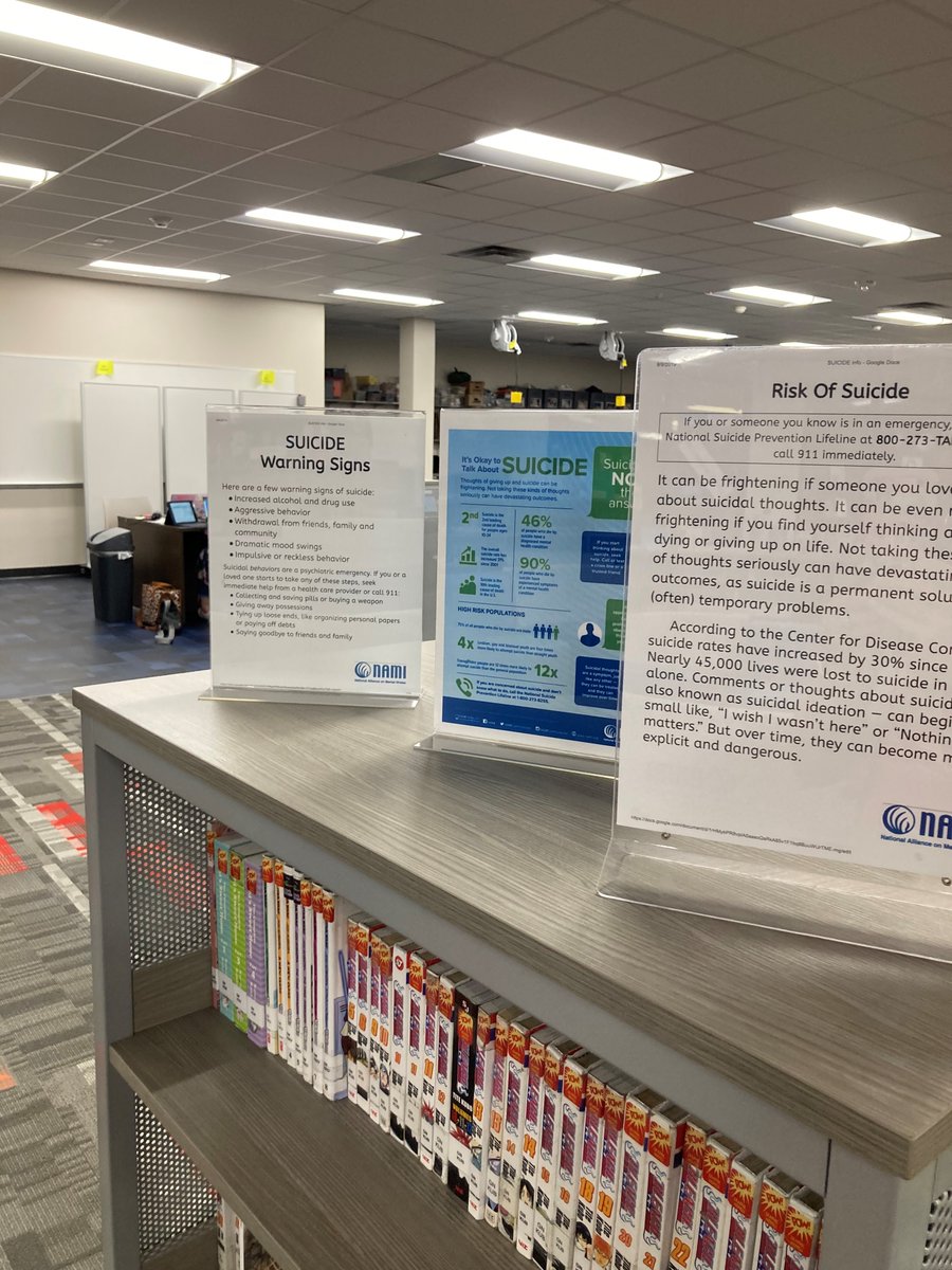 Library4Liberty's tweet photo. Supporting Suicide Awareness Month Liberty Junior High School Library @ljhpatriots #Proud2BLJH
Come by and write a message of support
https://t.co/e7OZ2bl0nB #librariesinrisd #RISDBelieves #RISDWeAreOne https://t.co/M8ALiibR6j