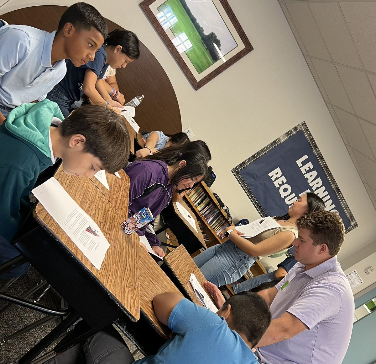 SMU Law School students sharing about the Dallas Kids Project. <a href="/JohnRGood/">JohnRGood</a> #thorvsspiderrman