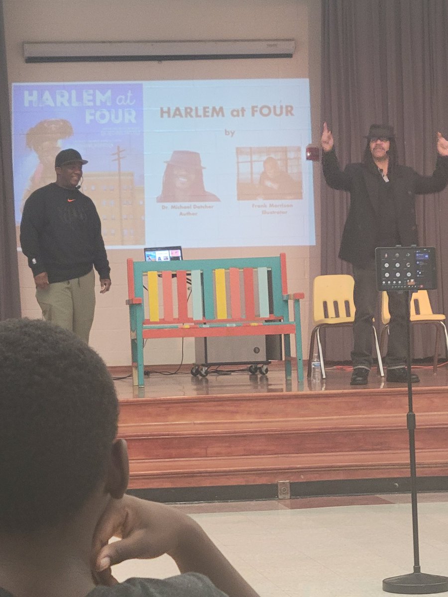 What a "LITERACY" &amp; "Art" experience for the students <a href="/RandolphDolphin/">A. Philip Randolph</a> . Thanks award winning author, Dr. Michael Datcher and illustrator, Frank Morrison for sharing your experience and journey. <a href="/BFGaskins/">Brannon F. Gaskins</a> <a href="/RonaldBMaxwell/">Ronald B. Maxwell Jr.</a> <a href="/FultonCoSchools/">FultonCountySchools</a>