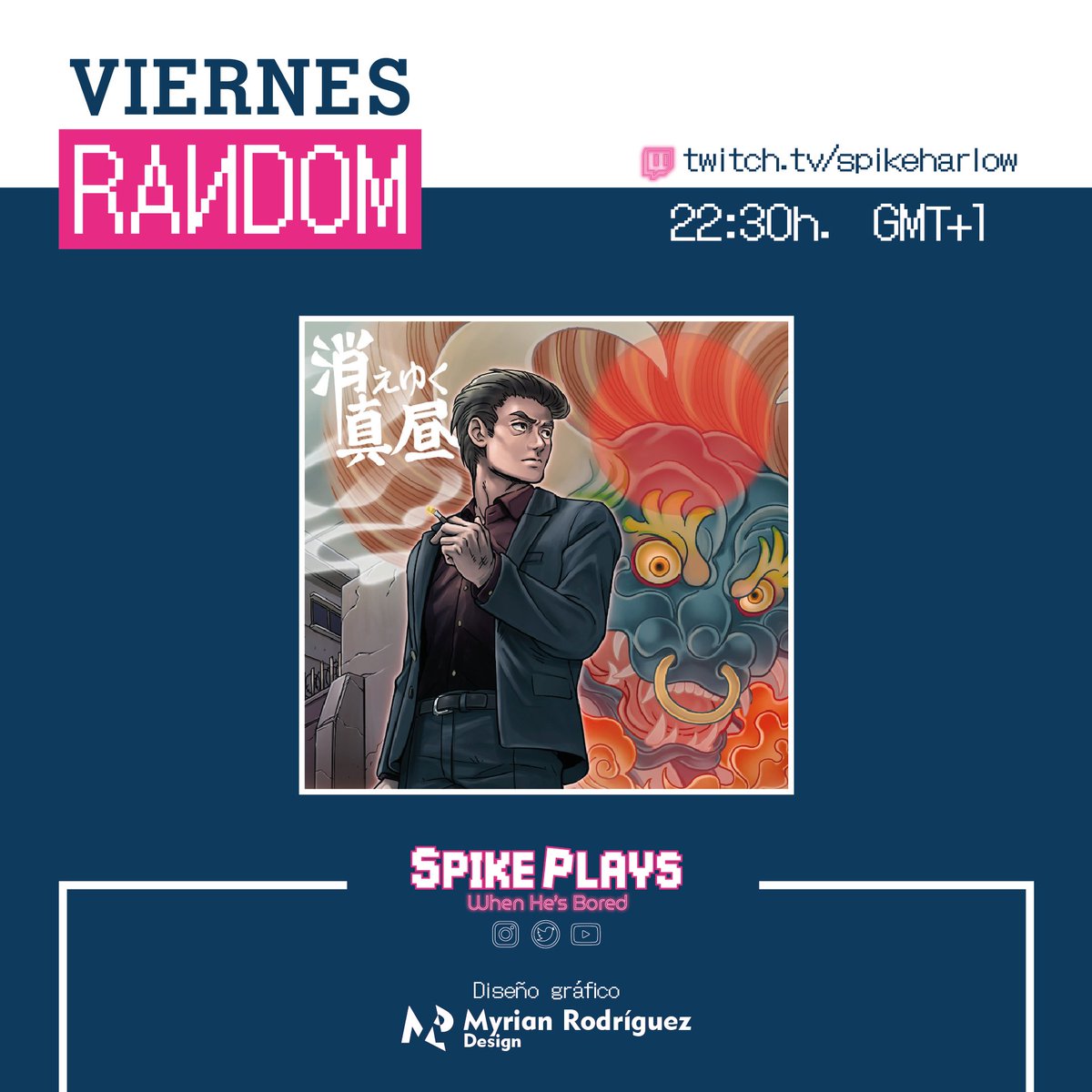 SpikePlaysInfo's tweet photo. ¡Es #ViernesRandom y tus neuronas lo saben!
Vamos a probar #fadingafternoon un juego pixeloso de #yakuzas.
https://t.co/DhJpRFIQLQ
·
·
·
·
#twitch #yakuzagame #pcgame #streamer #gameplay #review #enespañol #twitchespaña #derelax https://t.co/9ihnwgi9mI